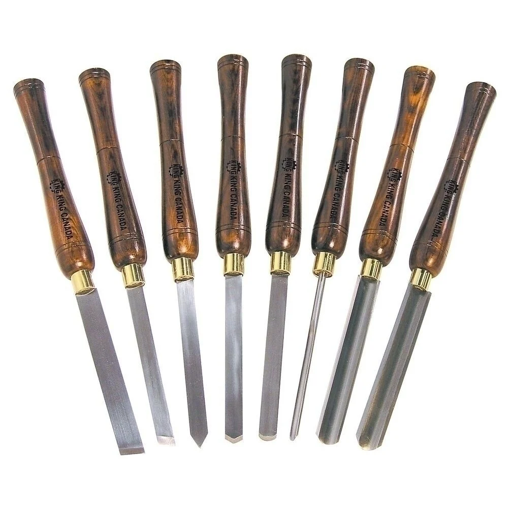 Waterdichte Doorvoer 8 pc. Wood Lathe Chisel Set No. KPRO-08