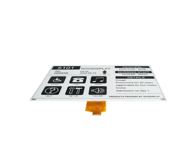 10.2-inch E-Paper SPI E-Ink 960x640 Display Extensief Screen
