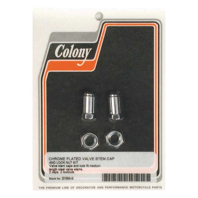 Gegalvaniseerd Colony Valve Stem Caps. Medium Length Harley-Davidson