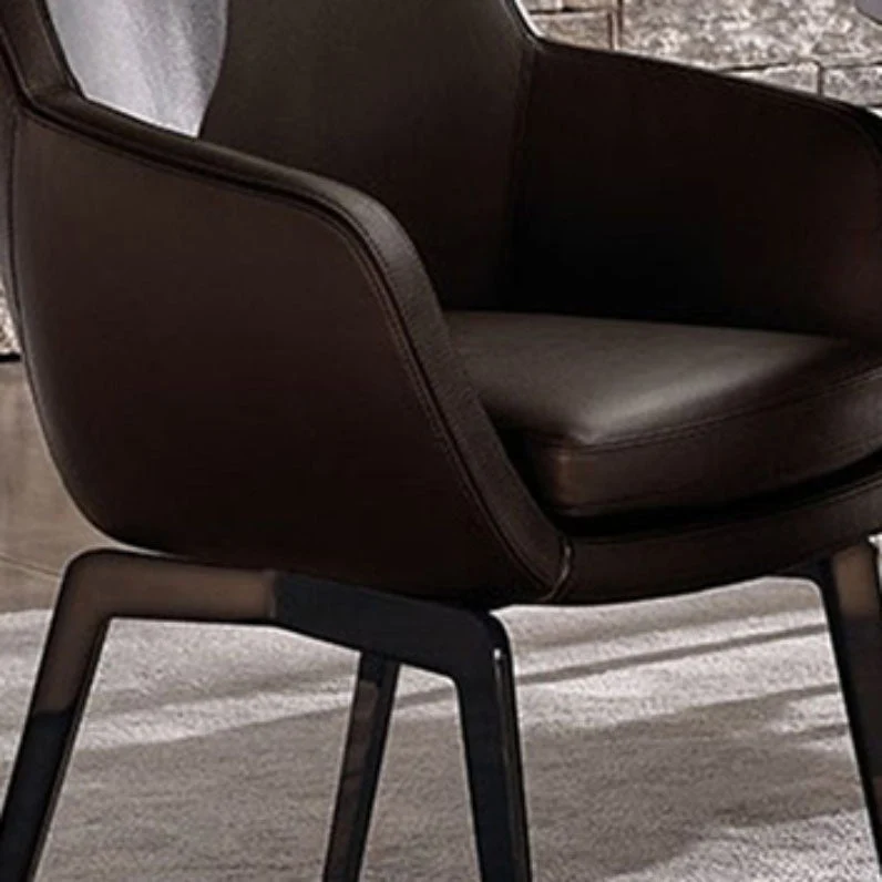 Gegalvaniseerd Upholstered Kitchen Dining Chairs Industrial Style Dining Chair Ebbenhout Legs Faux