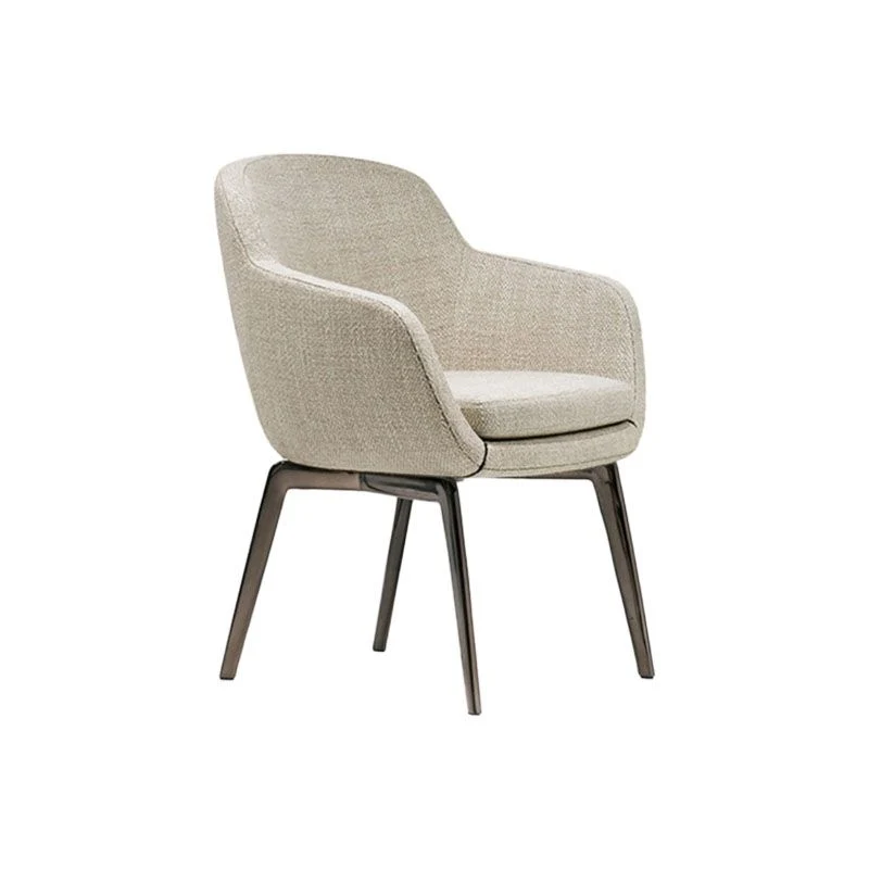 Gegalvaniseerd Upholstered Kitchen Dining Chairs Industrial Style Dining Chair Ebbenhout Legs Faux