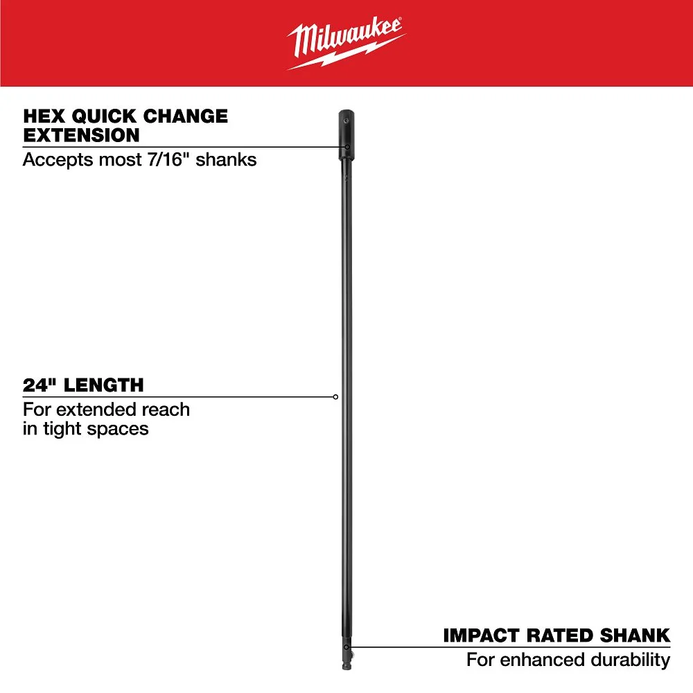 Milwaukee Tools 24 . Bit Extension 48-28-4016