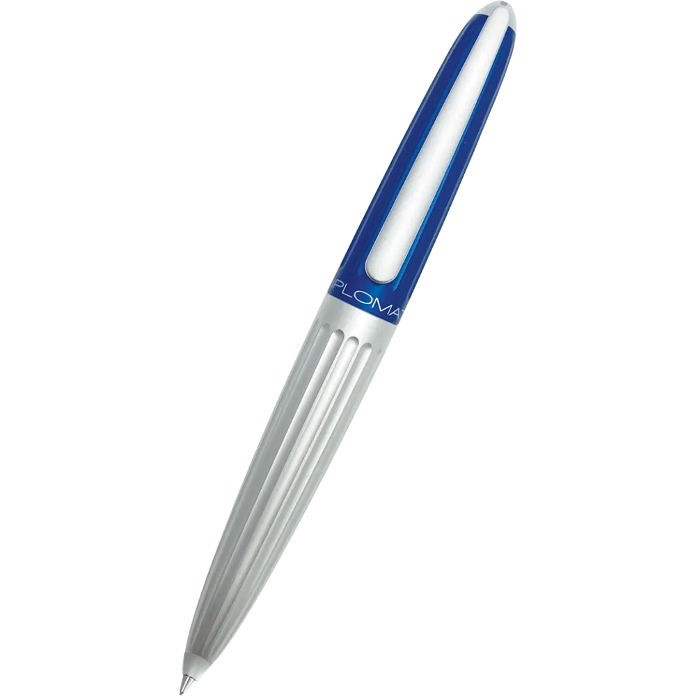 Diplomat Aero Mechanical Pencil - Blue/Silver Roestvrij Staal Uitvoering