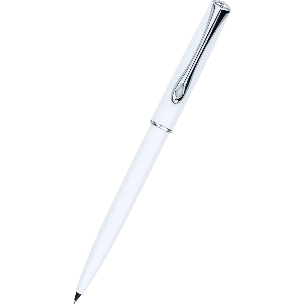 Diplomat Traveller Mechanical Pencil - Snowwhite Zwart Rubber