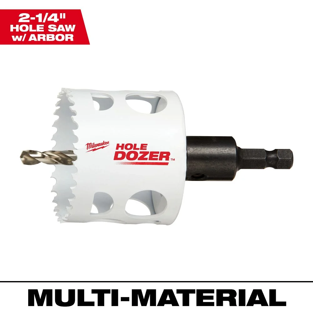 Milwaukee Tools 2-1/4" Arbored Hole Saw 49-56-9680