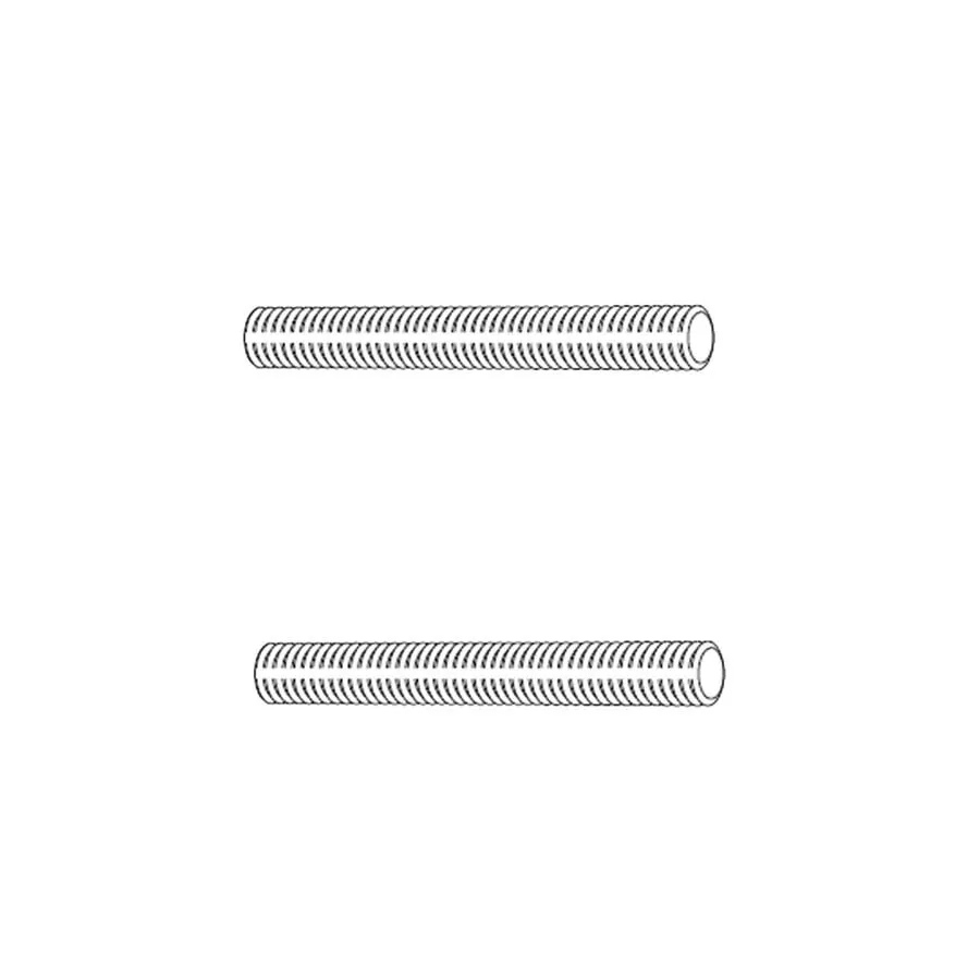 Professionele Kwaliteit Artitec draadeinden/draadstang (2x) - RVS - M8x65mm