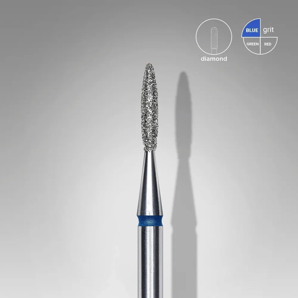 Staleks Diamond Bit - Pointed Flame Blauw (M) 1.6 / 8mm (349)