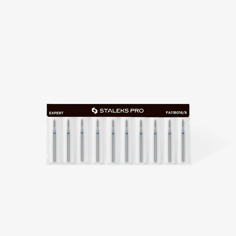 Staleks Diamond Bit - Pointed Flame Blauw (M) 1.6 / 8mm (349)