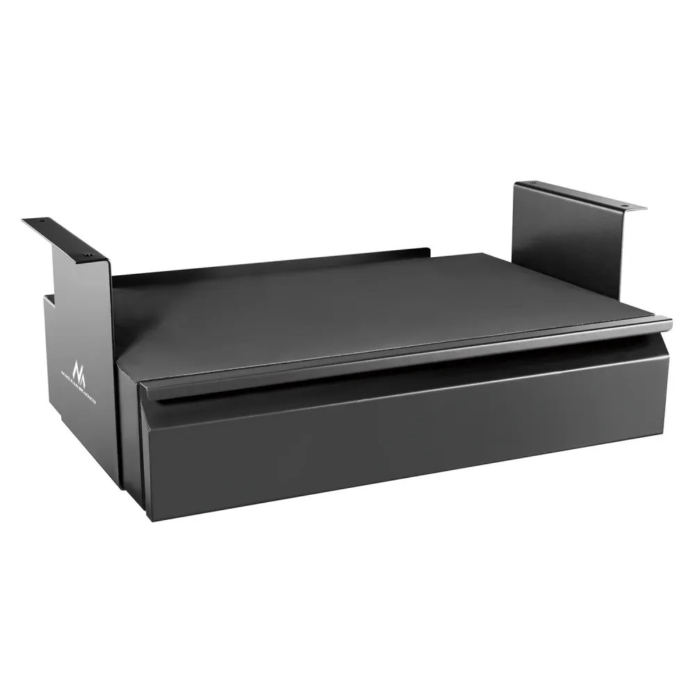 Draaibeitelhouder Maclean MC-875 Under Desk Rvs Drawer met Shelf Tot Max. 5kg Basis onder tafel Holder Hanging Drawer met...