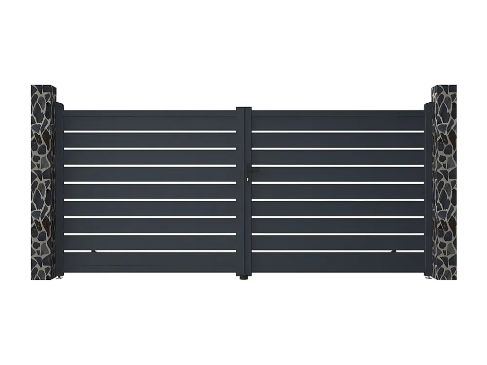 Hoogwaardig Carbide Draaihek van aluminium PRIMO - Antr. - L397xH183 cm - Koop nu onopgesmukt & goedkoop online