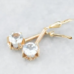 Aquamarine Drop Earrings met hoge trekkracht