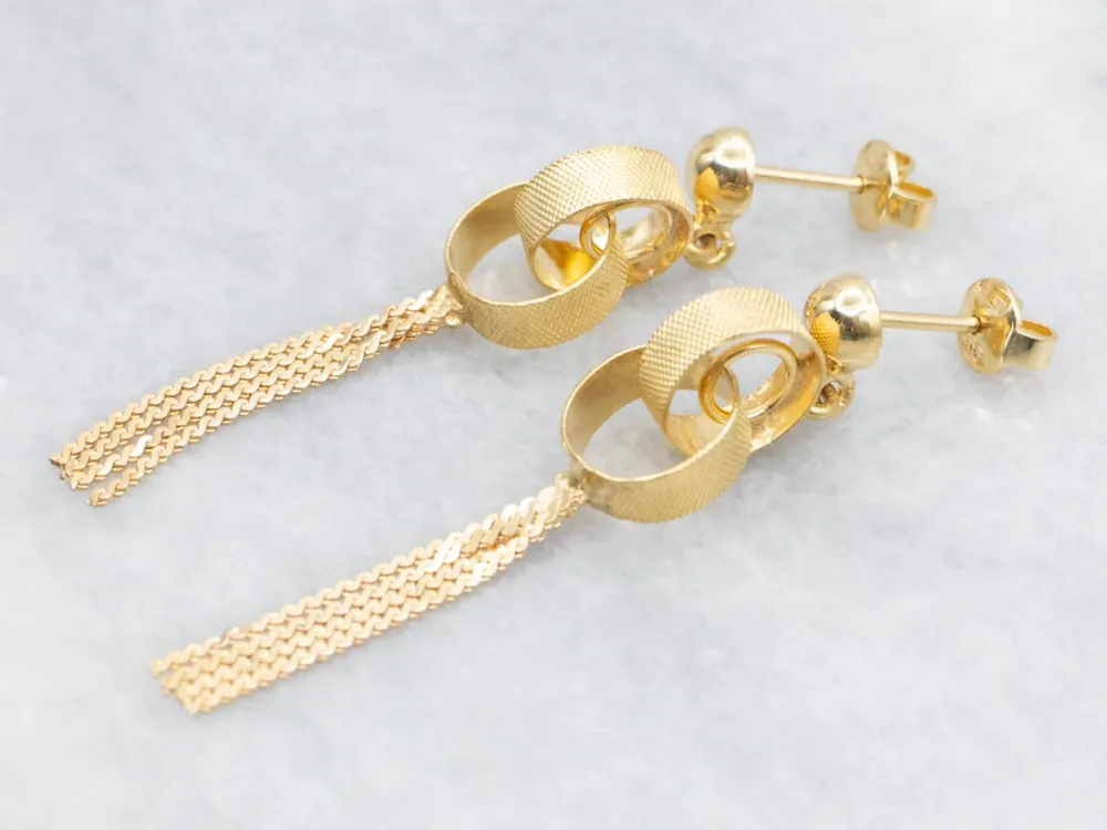 Betonanker Ball Stud Dangle Drop Earrings