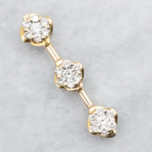 Chemisch anker Twinkling Diamond Cluster Drop Pendant
