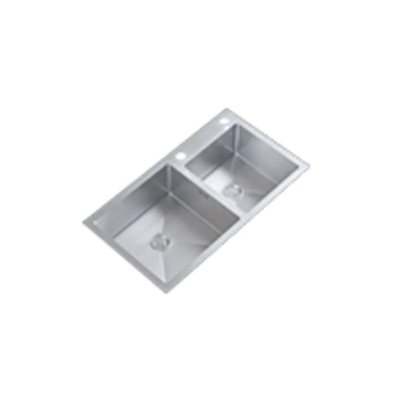Dirt Resistant Kitchen Sink Soundproof Design Niet-roestend Steel Drop- Kitchen Sink met hoge trekkracht 30l