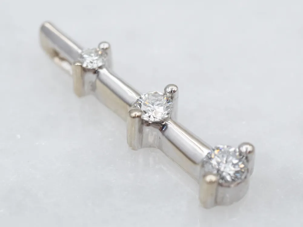 Muuranker Graduated Diamond Drop Pendant
