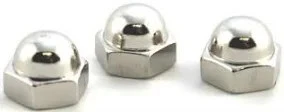 National Equipment 400189 Nut, Acorn, 3/8-16, Nickel Plated voor zware constructies