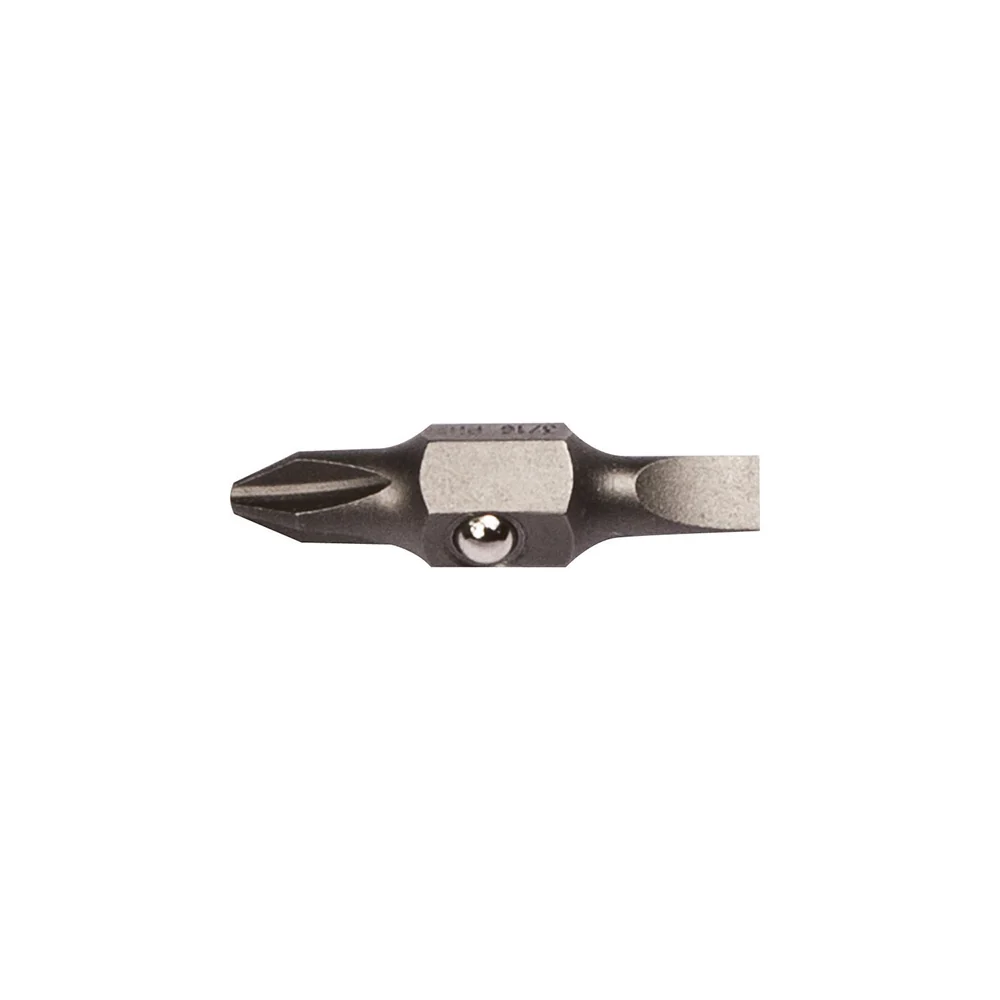 KLEIN TOOLS Bit Stubby #2 PH 3/16-Inch Slotted
