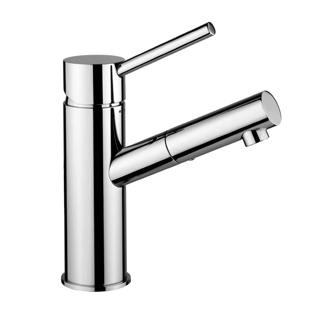 Basin mixer click clack drain Birillo collection Paffoni voor Dunne Plaatwerk