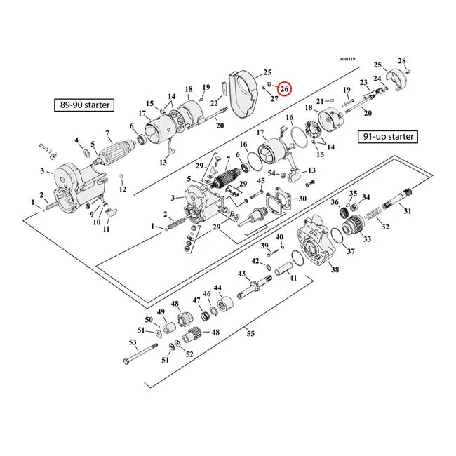 1/4-20 Tuerca Nuez Bellota Chr. Para Harley-Davidson