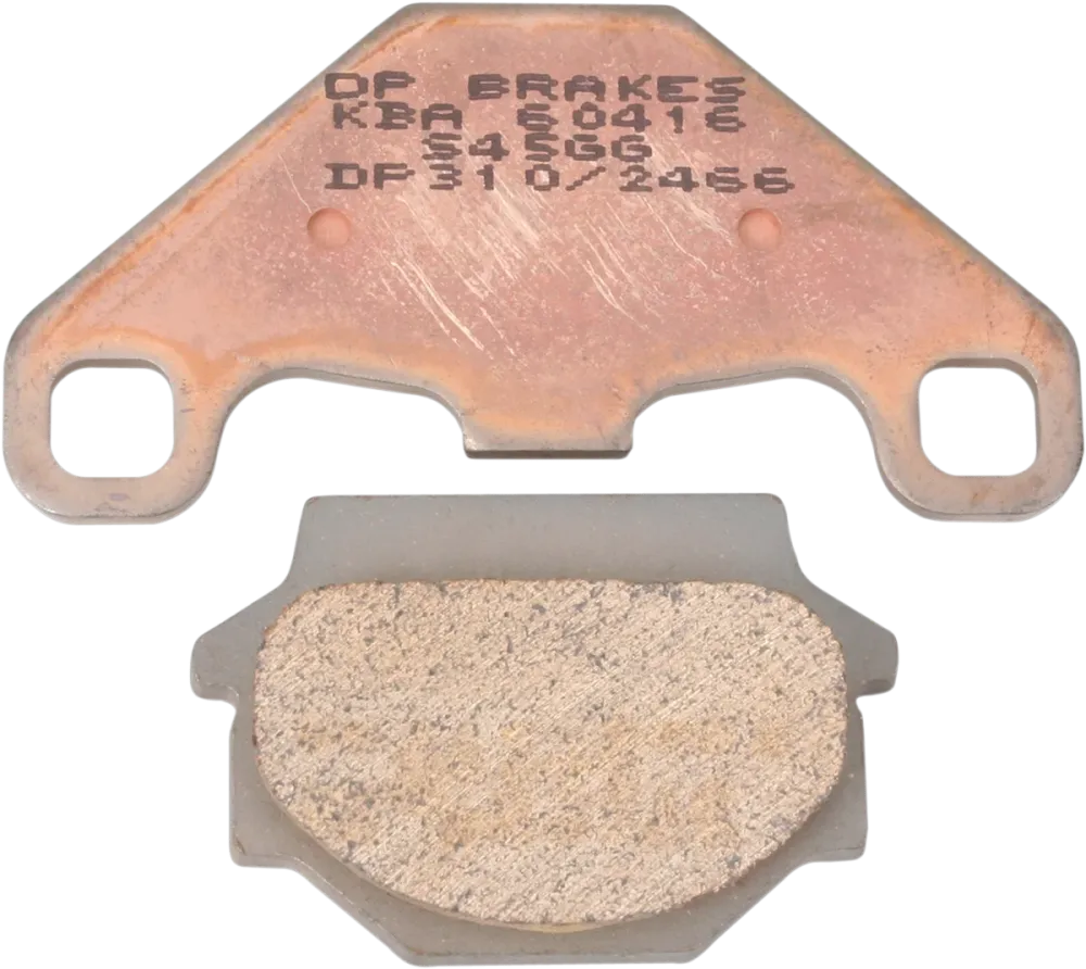 DP BRAKES BRAKE SHOES PAD, MX/ATV HUS/KAW-F/R Zwart Kunststof
