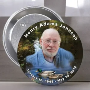 Duck Pond Memorial Button Pin (Pack 10)
