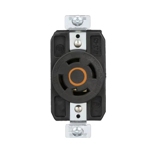 Eaton Arrow Hart 30-Amp 125/250-volt Industrial Duplex Outlet, Oranje