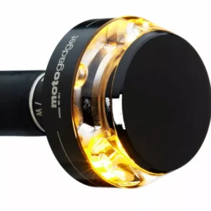 Kunststof Handwiel Intermitentes De Disco Mo.Blaze Negro, Derecha Para Harley Davidson