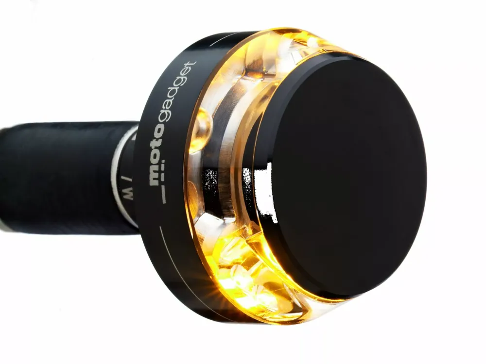 Kunststof Handwiel Intermitentes De Disco Mo.Blaze Negro, Derecha Para Harley Davidson