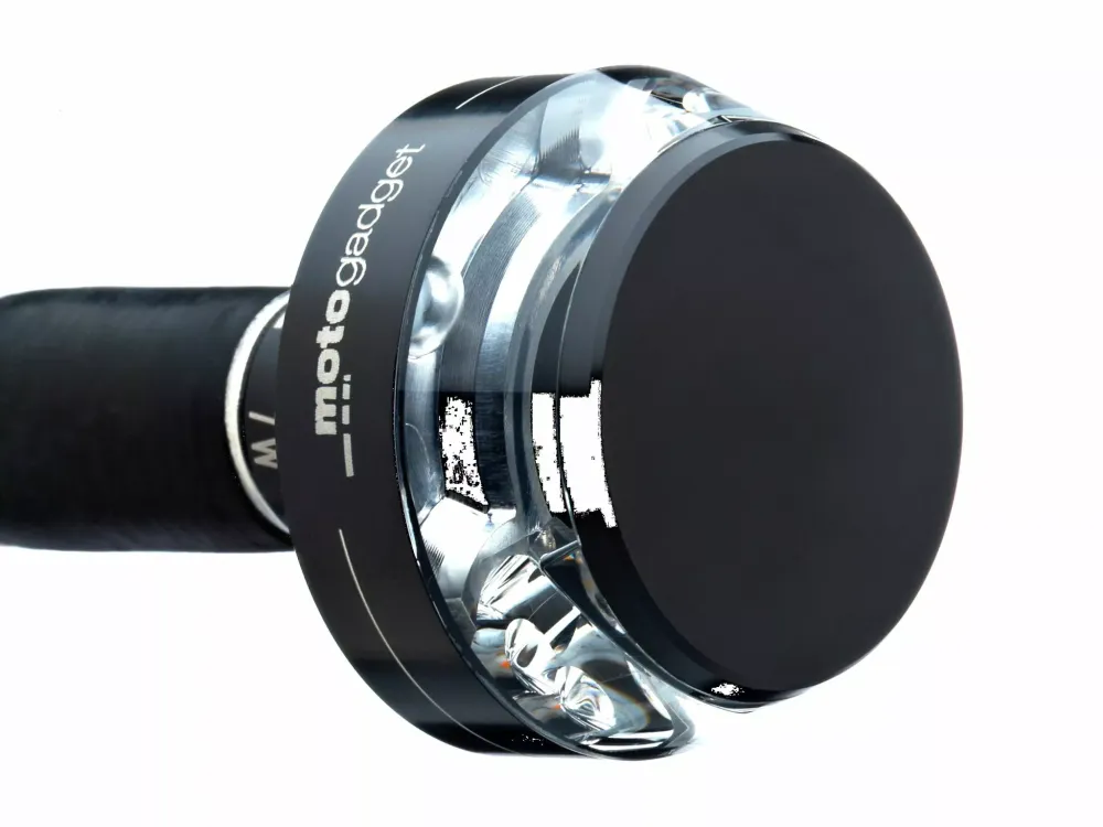 Kunststof Handwiel Intermitentes De Disco Mo.Blaze Negro, Derecha Para Harley Davidson