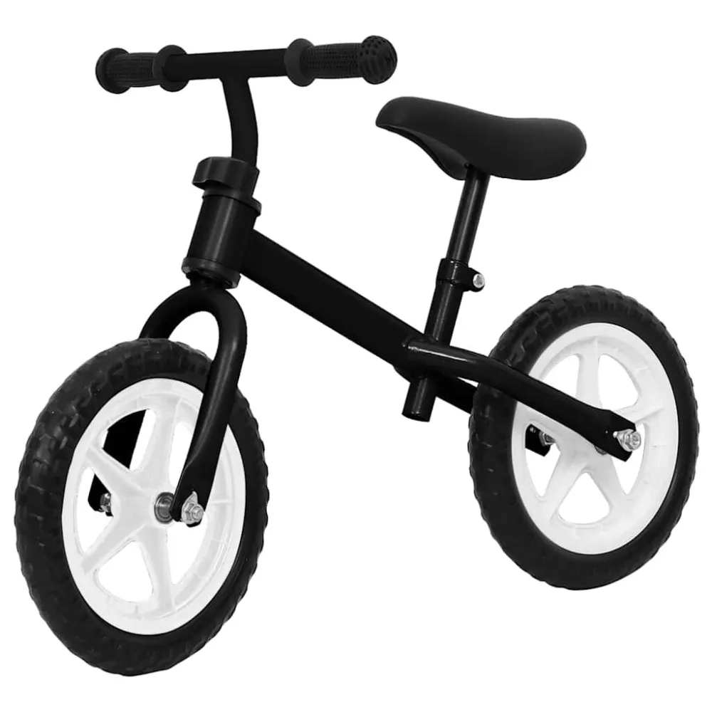 Loopfiets met 11 inch wielen zwart Zwart Kunststof