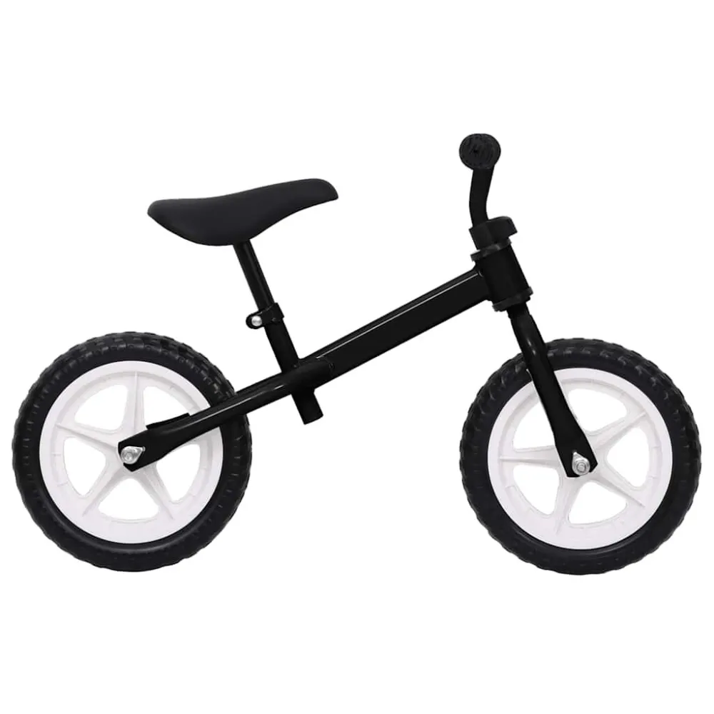 Loopfiets met 11 inch wielen zwart Zwart Kunststof