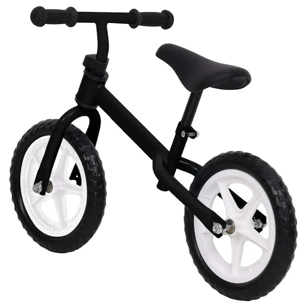 Loopfiets met 11 inch wielen zwart Zwart Kunststof