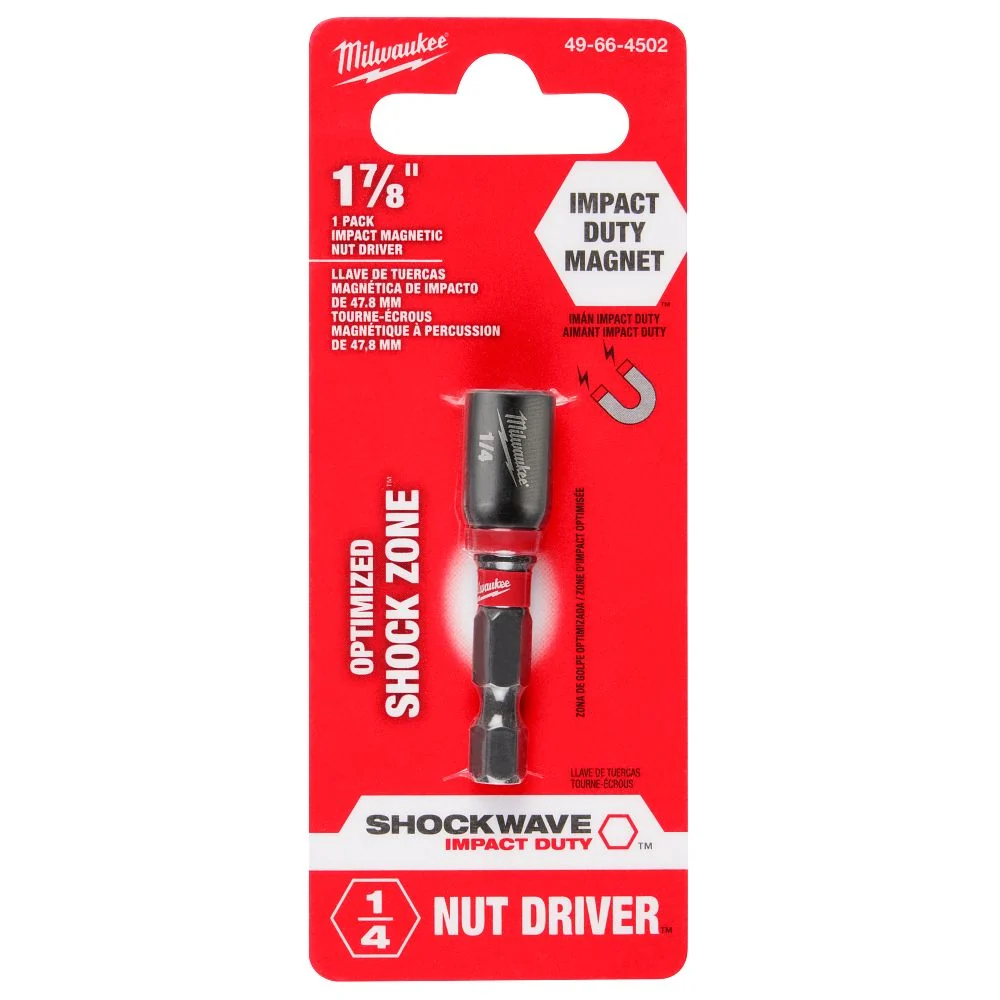 Milwaukee Tools Shockwave Magnetic Nut Driver 49-66-4502
