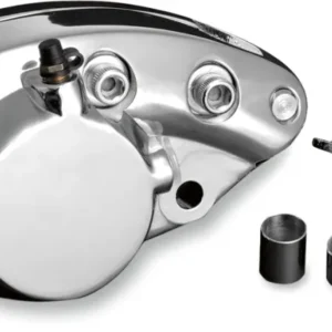 Pinza Freno Trasero Cromada Para Harley-Davidson Shovelhead 1973-1980 met Rubberen Greep