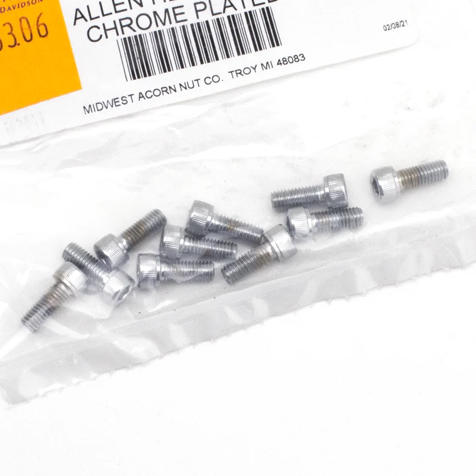 Stalen Handwiel Tornillos Allen Cromados De 10 Piezas 10-32 X 1/2 Para Harley-Davidson