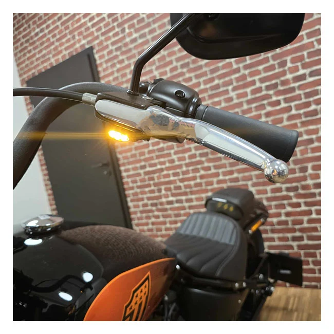 Verstelbare Kellermann, Intermitente 'Dash M'. Delantero Izquierdo Para Harley Davidson