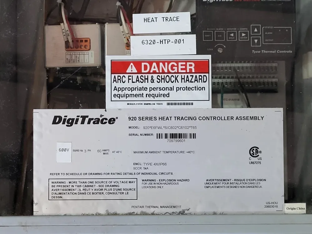 920 Series Heat Tracing Controller Assembly 920E6FWLSIC602C6102T65