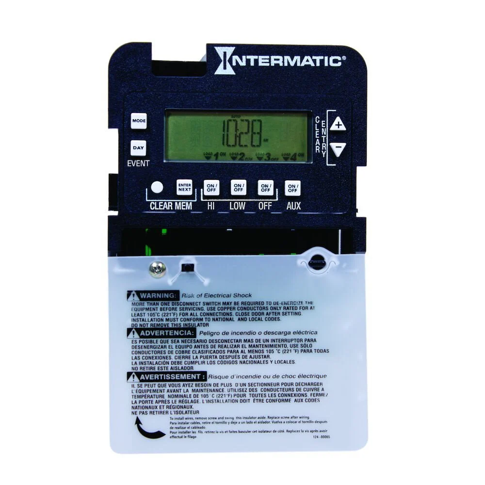 Intermatic - P1403ME - Electronic Pump Motor Controller Seasonal Adjustment, 4-Circuit, Mechanism Only