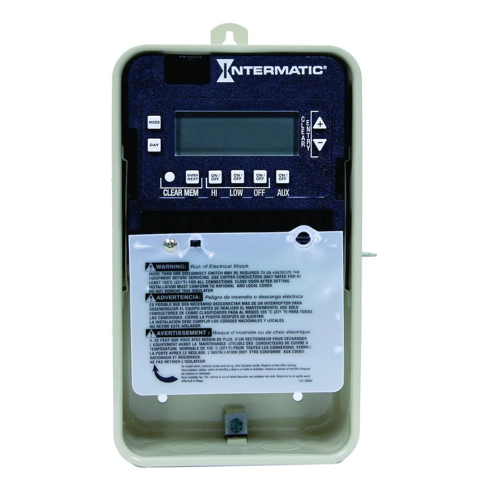 Intermatic - PE103 - Electronic Pump Motor Controller Seasonal Adjustment, 4-Circuit, Type 3R Van metaal Enclosure