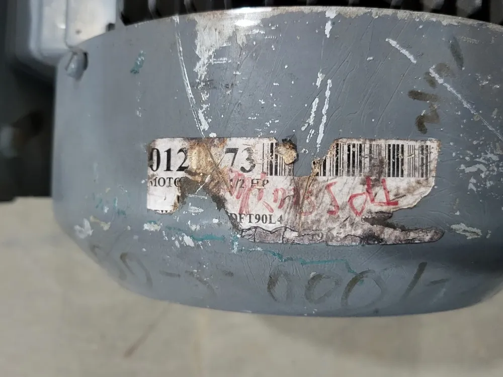 2 hp, 330/575 volts, 1720 rpm, 3ph, Electric Motor DFT90L4