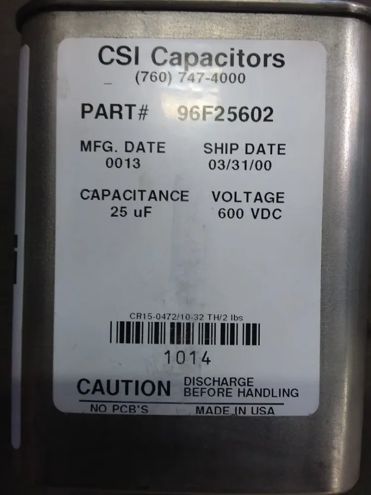 IP67 Waterdicht 25uF Capacitor 96F25602