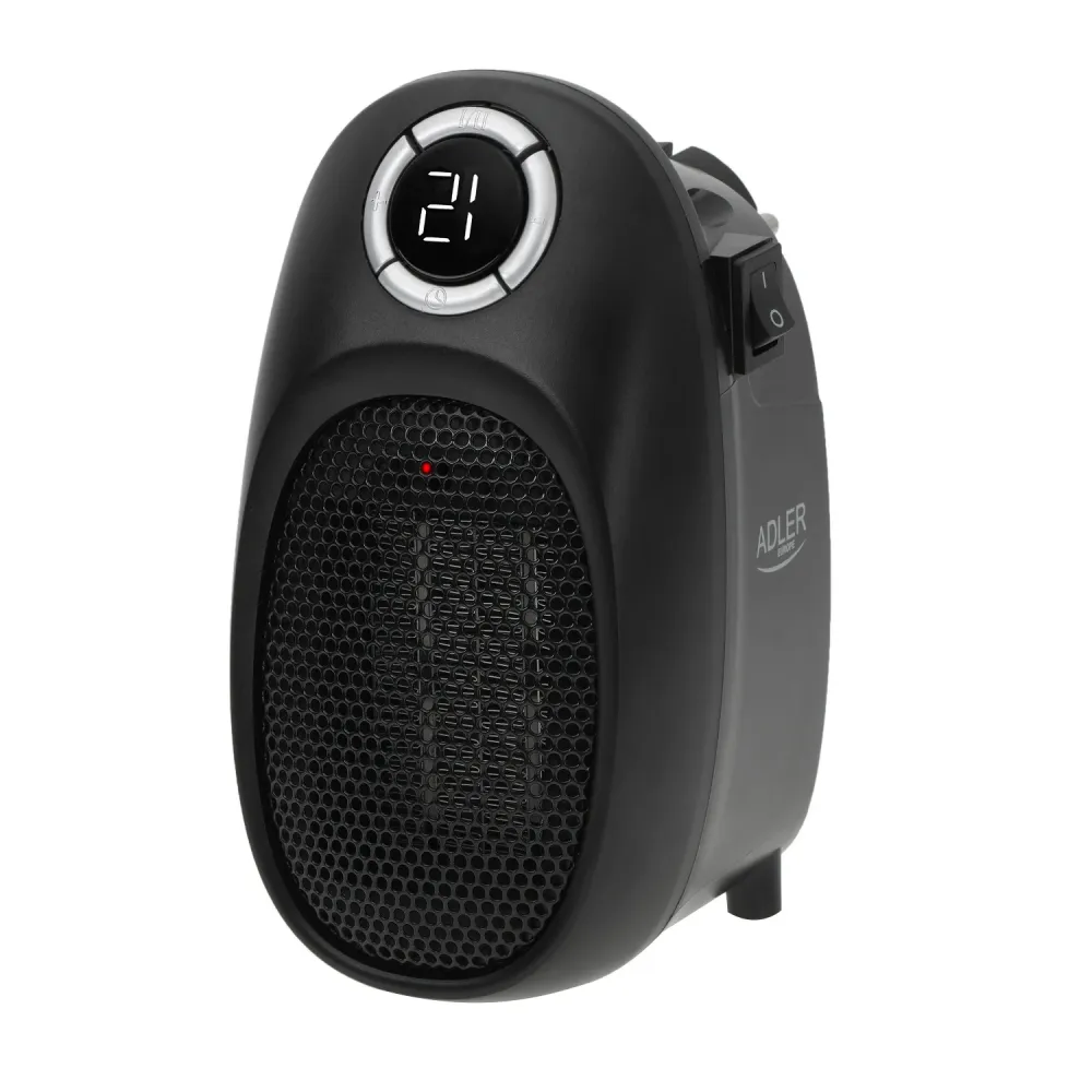 Adler AD 7726 - Thermoventilator 1500W Licht Heater met LED-display - Zwart