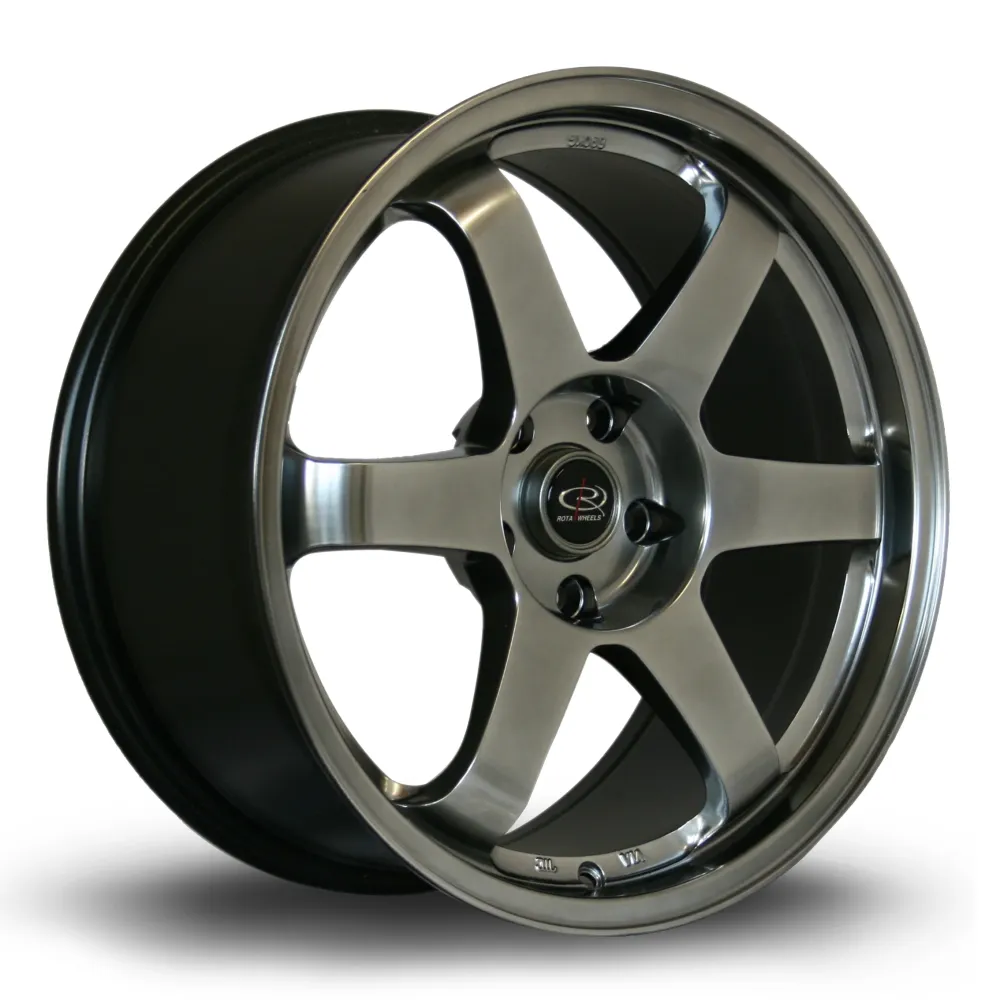 Rota Grid 18x8.5" 5x114.3 ET30, Hyper Koolzwart