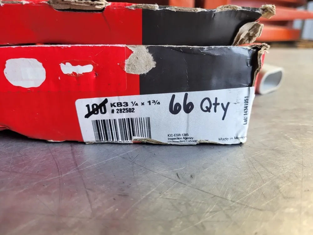 KB3 1/4" x 1-3/4" Expansion Anchor 282502 (Box 66)