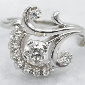 Antiek Jabel Botanical Diamond Cluster Ring