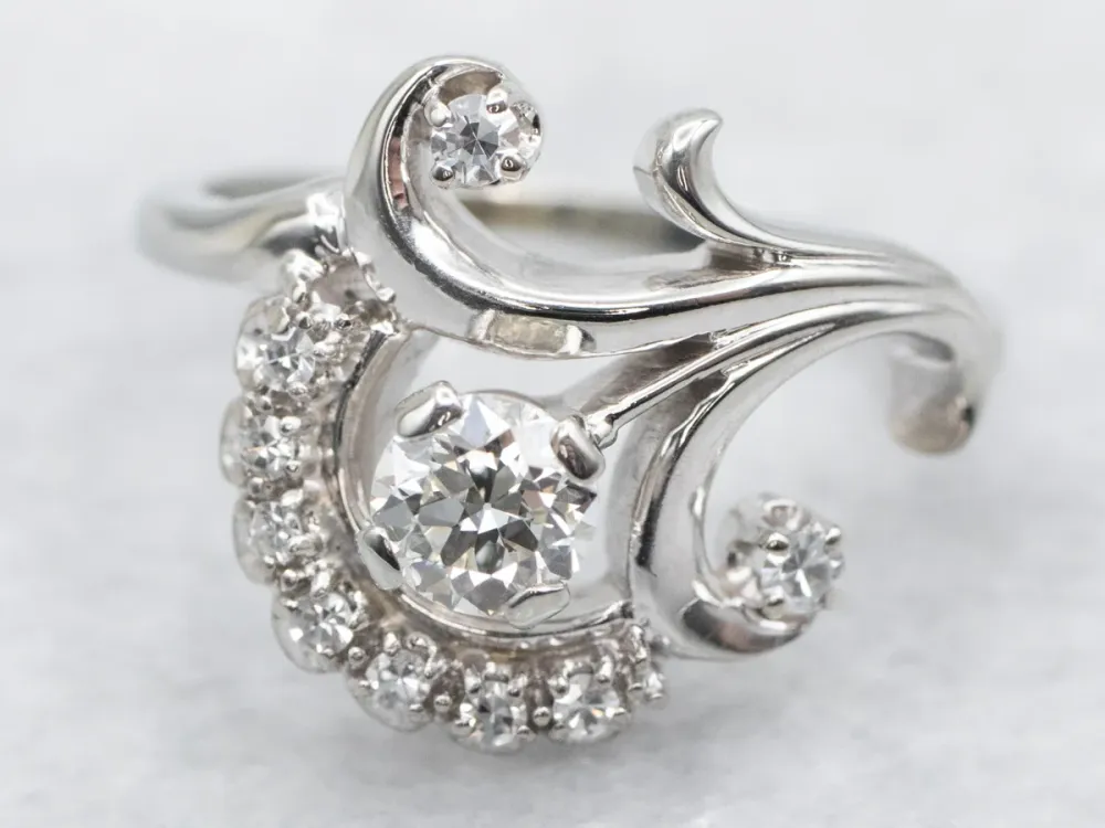 Antiek Jabel Botanical Diamond Cluster Ring