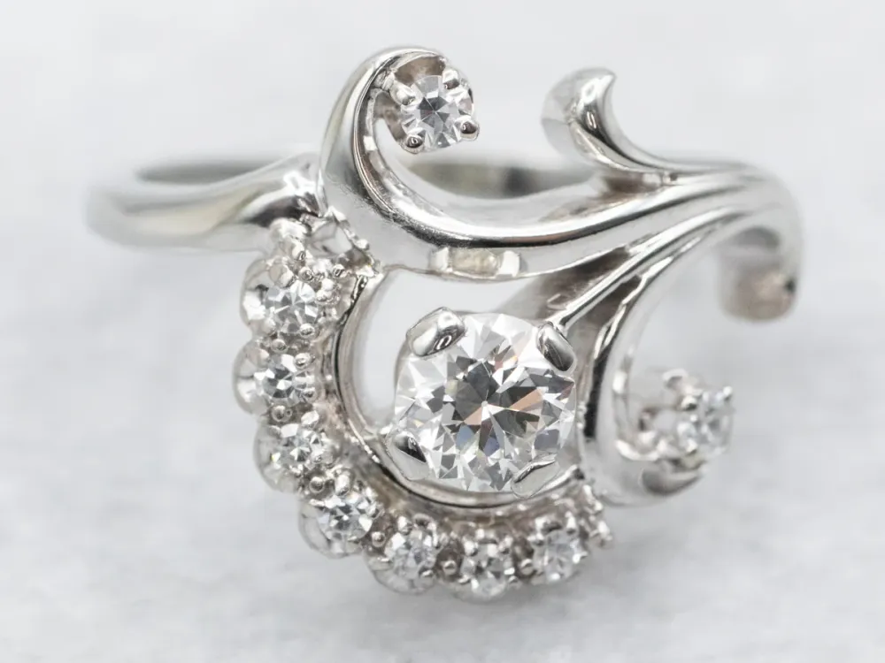Antiek Jabel Botanical Diamond Cluster Ring