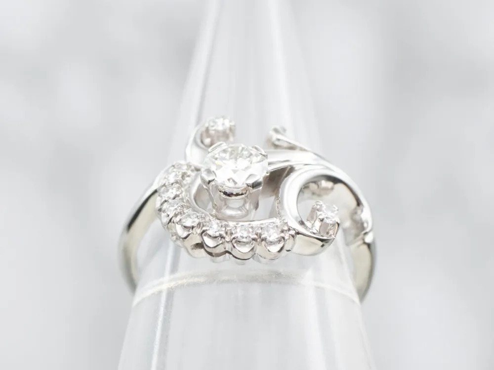 Antiek Jabel Botanical Diamond Cluster Ring