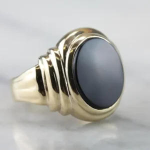 Black Onyx Men's Statement Ring