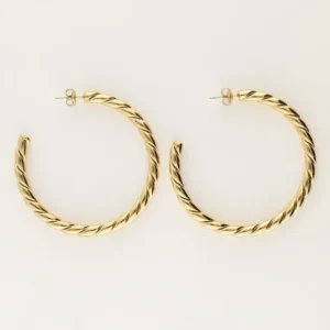 Bold Statement Braided Hoop Earrings – Breed